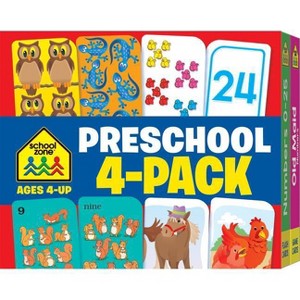 School Zone Preschool Flash Cards 4-Pack - 1 of 1