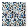 Ninola Design Watercolor Stains Blue Gold Floor Pillow - Deny Desings - 2 of 4
