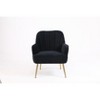 CAVINAS Accent Chair with Gold Legs and Adjustable Legs,Modern Arm Chair for Bedroom,Reading Room - 4 of 4