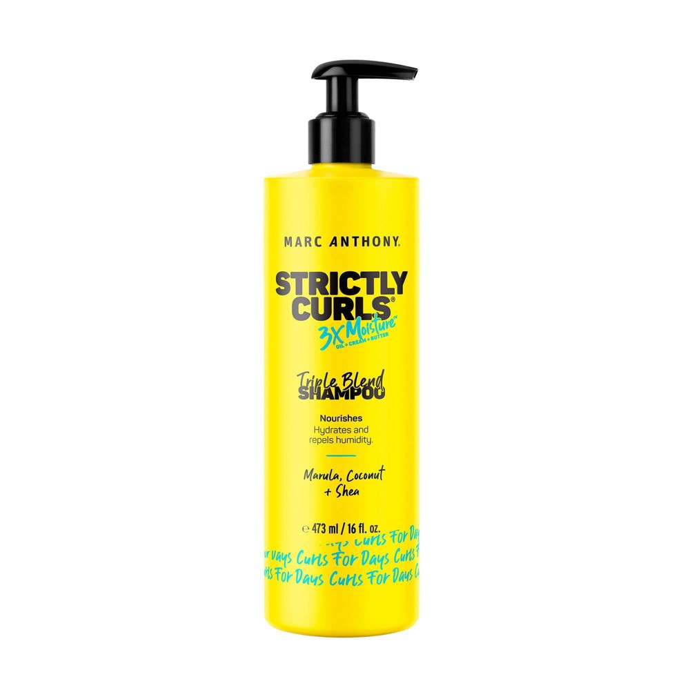 Marc Anthony Strictly Curls 3x Moisture Shampoo for Curly Hair - Shea Butter & Marula Oil - 16 fl oz -  80121948