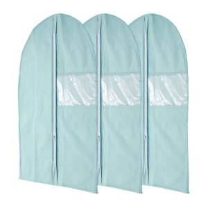 Unique Bargains Dustproof Transparent Window Garment Bag 3 Pcs - 1 of 4