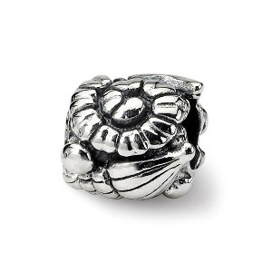 Black Bow Jewelry Sterling Silver Sea Shell Bead Charm - 1 of 3