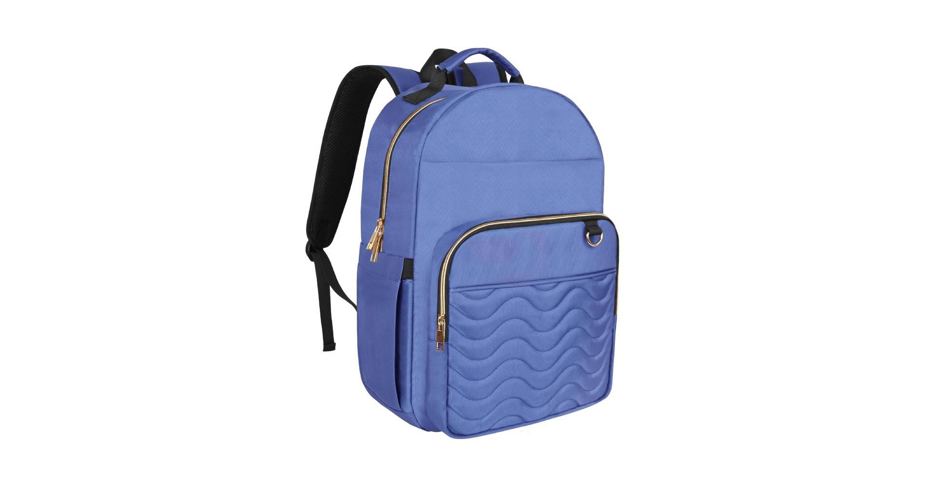 Summit Adventure Stylish Quilted Water-Resistant Laptop Backpack