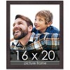 PosterPalooza | Textured Brown Picture Frame - UV Acrylic, Foam Board Backing, Hanging Hardware - 2 of 4