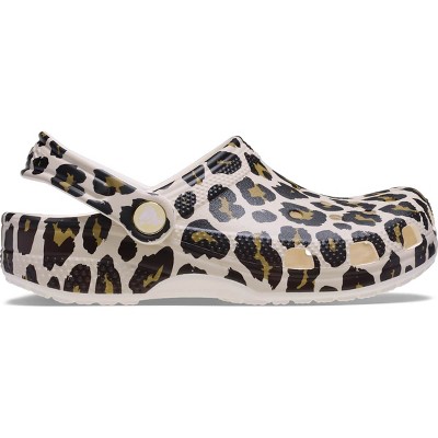 Crocs Kids Classic Leopard Print Clogs
