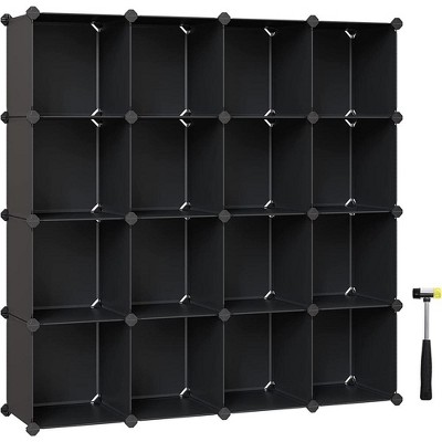 Songmics Diy 16 Cube Storage Organizer Shelf Cabinet Bookshelf Bookcase ...
