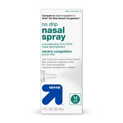 No Drip Nasal Decongestant Spray - 1 fl oz - up & up™