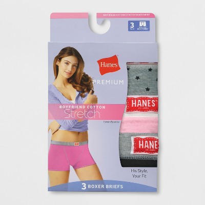 hanes female boxers