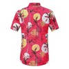 Clearlove Men's Hawaiian Shirt Short Sleeves Printed Button Down Summer Beach Dress Shirts - 4 of 4