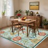 Floral Washable Area Rug: Large Living Room Area Rug - 2 of 4