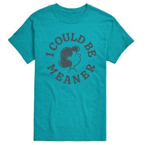 Men's - Peanuts - I Could Be Meaner Lucy Short Sleeve Graphic T-Shirt - 1 of 4