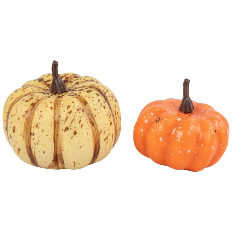 Northlight 10-Piece Autumn Harvest Artificial Pumpkin, Acorn and Leaf Decoration Set, 4 of 7