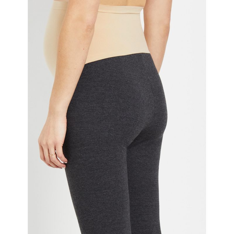 Essential Stretch Secret Fit Belly Heathered Maternity Leggings | Motherhood Maternity, 6 of 7