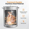 ROVSUN 44QT Stainless Steel Seafood Boil Pot with Strainer Basket, Lid & Hook, Versatile Stock Pot for Turkey Frying & Crab, Lobster, Shrimp Boiling - 2 of 4