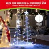 Joyfy 3 Packs Christmas Spiral Tree Yard Light Outdoor Decoration, 218 LED Lights with Stakes for Xmas Party Indoor Outdoor Garden Holiday Decoration - 3 of 4