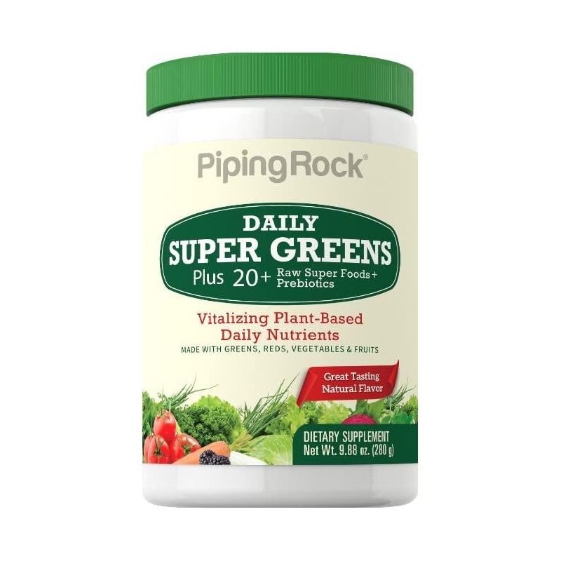 Piping Rock Daily Super Greens Powder | 9.88 oz, 1 of 2