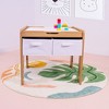 Humble Crew Journey Kids' Wood Building Block Activity Table White/Natural - 3 of 4