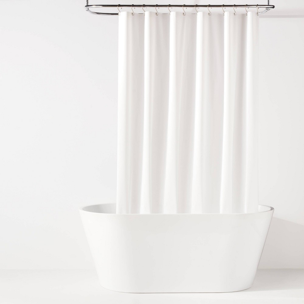 70"x71" Lightweight Color Shower Liner White - Room Essentials™