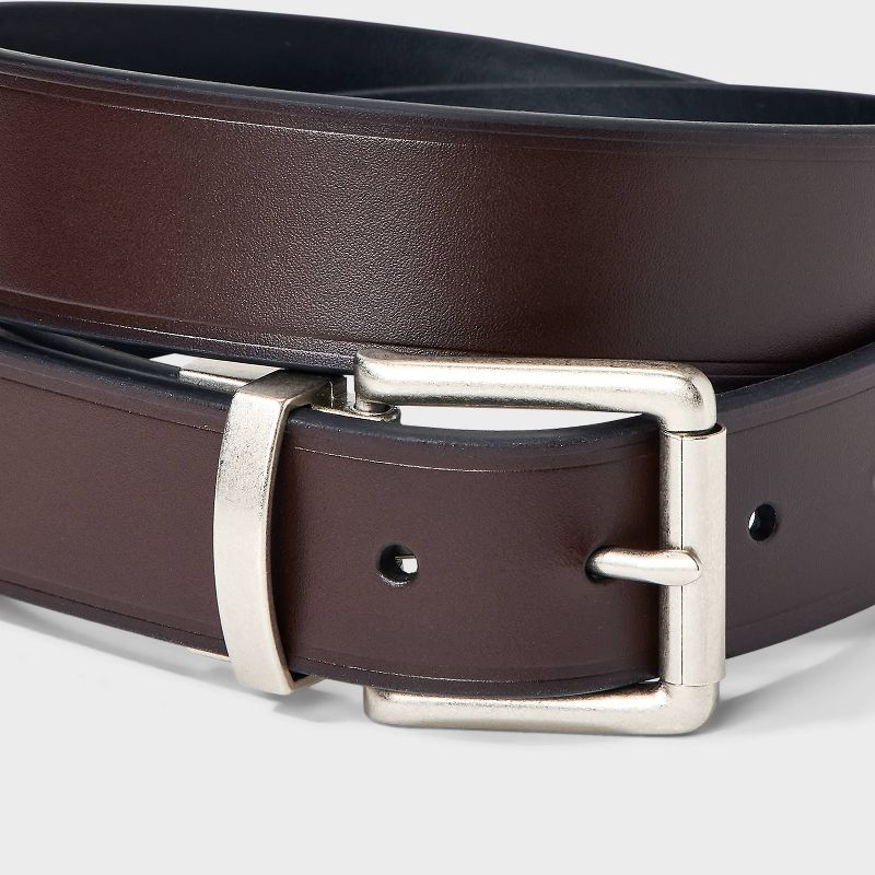 Men&#39;s Two-in-One Reversible Casual Belt - Goodfellow &#38; Co&#8482; Black/Brown, 5 of 6