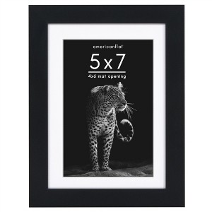 Americanflat Gallery-Style Picture Frame with Mat to Secure Artwork, Prints, and Photos - 1 of 4