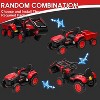 12V 3 in 1 Kids Ride On Excavator & Tractor with Detachable Trailer, Kids Electric Vehicles with Remote Control, Digger, LED Lights, Music - 3 of 4