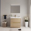 GlasFlength Bathroom Storage Cabinets, Freestanding, Open shelving Bathroom Vanity，Assembly Required, Beige, 35.5"*19.75"*35.5" - 4 of 4