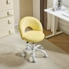 Karl Home |Duckling Yellow 21 inch W Small Office Chair Task Chair With Wheels - 2 of 4