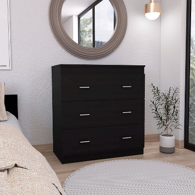 PAGED 3 Drawers Dresser Storage Cabinet with Superior Top and Metal Handles, Dresser for Bedroom