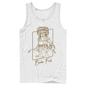 Men's Star Wars: The Rise of Skywalker Babu Frik Outline Tank Top - 1 of 4