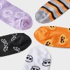Women's 5pk Frightful Friends Ribbed Halloween Ankle Socks - Hyde and EEK! Boutique™ Assorted Colors 4 - 10 - 3 of 3