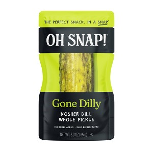 OH SNAP! Gone Dilly Whole Kosher Dill Pickle - 3oz - 1 of 4