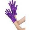 INSPIRE CHIC Women's Sequin Wrist Full Finger Sparkly Sleeves Gloves for Party Banquet Costume Prom Dress 1 Pair - 4 of 4