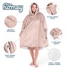 The Bare Homey - Adult Wearable Blanket - Fleece Side Pockets - 3 of 4
