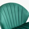 DSVIMOY Counter and Bar Stool Set of 2 Adjustable with Back and Footrest for Kitchen or Pub Use, Green, 24.4"*16.53"*19.49" - 4 of 4