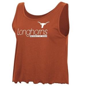 NCAA Texas Longhorns Women's Crop Tank Top - 1 of 3