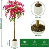 Lifelike Artificial Tree for Indoor & Outdoor Decor Faux Planter Potted Fake Tree Flower, Thanksgiving for Home, Office, Wedding Party - 2 of 4