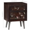 vidaXL Bedside Cabinet Solid Reclaimed Wood 15.7"x11.8"x19.6" - 4 of 4