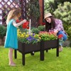 Tangkula Outdoor 2 Set/4 Set Planter Vertical Elevated Raised Garden Bed Planter Box Kit for Backyard Patio - 3 of 4