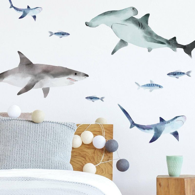 Sharks Peel and Stick Wall Decal - RoomMates, 5 of 9