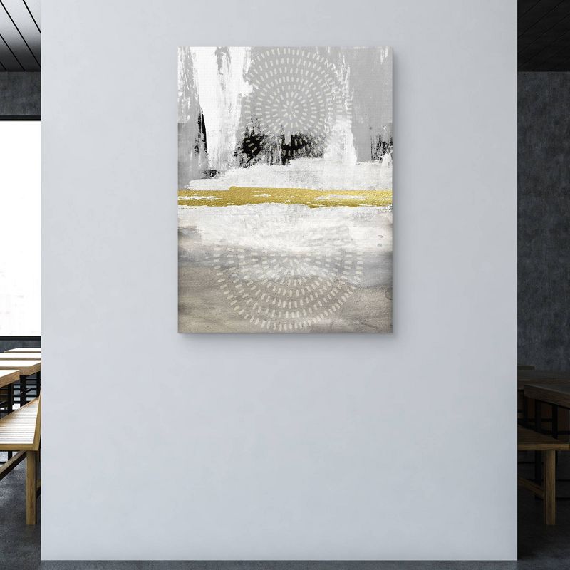 30&#34; x 40&#34; Abstract by Nikki Chu Canvas Art Print Gray and White - Masterpiece Art Gallery, 4 of 6