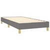 vidaXL Bed Frame Dark Gray Polyester, Plywood, Engineered Wood Twin - 3 of 4