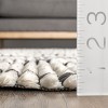 Nuloom Lara Geometric 4x6 Shag Indoor Area Rug for Living Room Bedroom Dining Room Nursery Kitchen, Beige/Ivory - 3 of 4