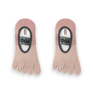 Anna-Kaci 3 Pairs Women's Cotton Sports Five Toe Anti Slip Fitness Yoga Socks with Elastic Strap - 1 of 4