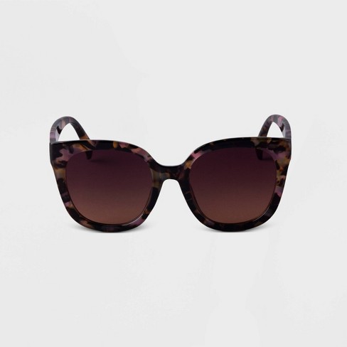 Square tortoise hot sale shell sunglasses