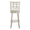 Inspire Q Heath Barstool Antique White Finish/Beige Linen - 3 of 4