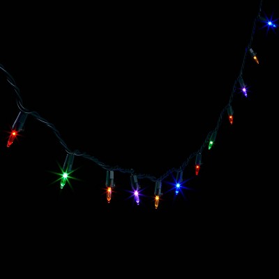 holiday time garland light set green wire