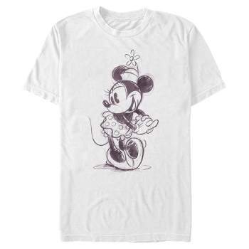 Men's Mickey & Friends Minnie Mouse Vintage Sketch T-Shirt