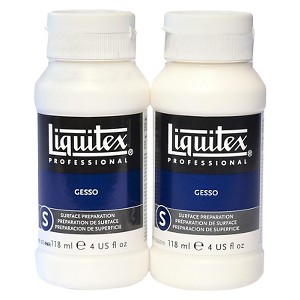 Liquitex Acrylic Gesso, 4 oz - 2pk, White