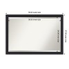 Amanti Art Oliver Narrow Beveled Wood Framed Bathroom Vanity Wall Mirror - 3 of 4