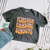 Simply Sage Market Women's Forever Chasing Sunsets Wavy Short Sleeve Relaxed Fit Cropped Tee - 3 of 3